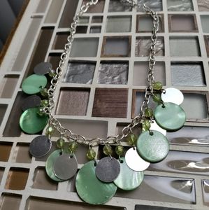 Green Fashion necklace-$5 add on